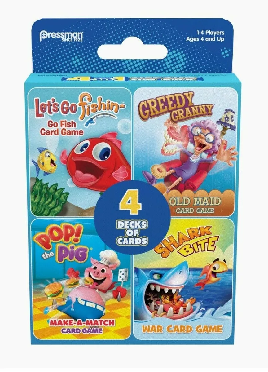 Pressman Shark Bite with Let's Go Fishin' Card Game ( Exclusive)