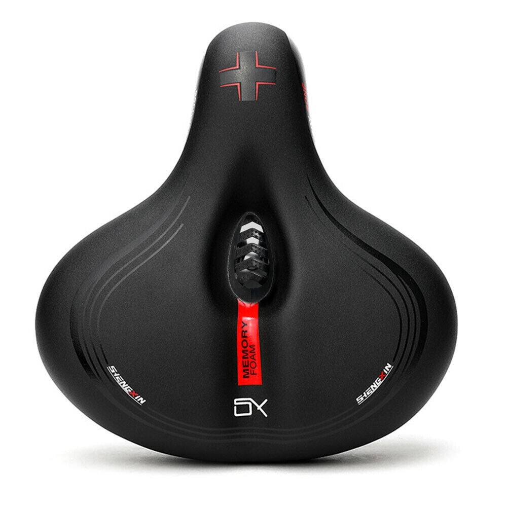 Comfort Bike Antivibration Seat Cushion Soft Gel Extra Wide Big Bum