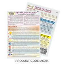 Astrology Guide Chart Zodiac Reference Planets Reference A5 Laminated 2 Sides