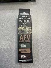 AK Interactive #RCM108 Real Colors Markers 3-pk “Late German AFV Camo”