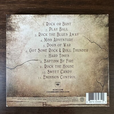 AC/DC - ROCK OR BUST (CD) 2014!!! RARE 3D LENTICULAR COVER