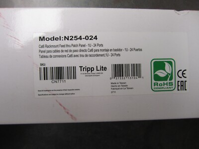 NEW TRIPP LITE N254-024 PATCH PANEL