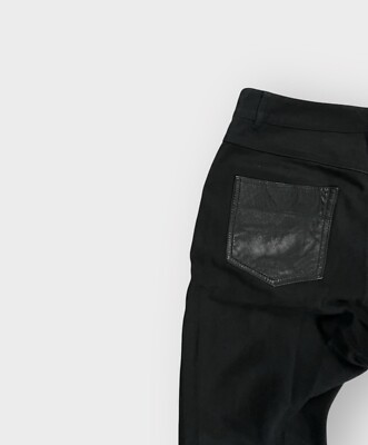 Alexander Wang Men Black Twill Denim Slim Straight Jeans Sz 31