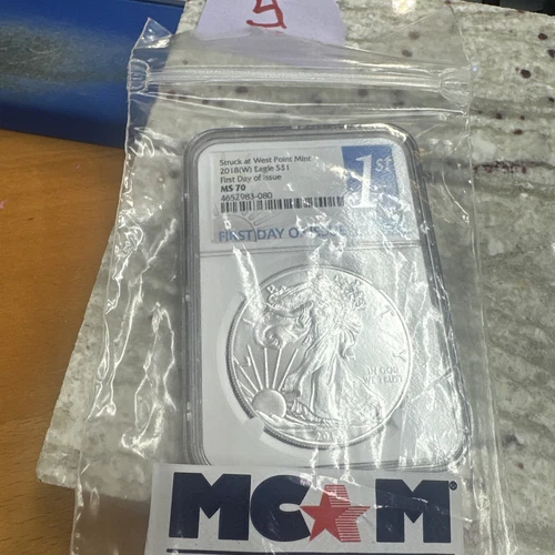 2018 (W) $1 AMERICAN SILVER EAGLE NGC MS70 FR STRUCK AT WEST POINT MINT ER