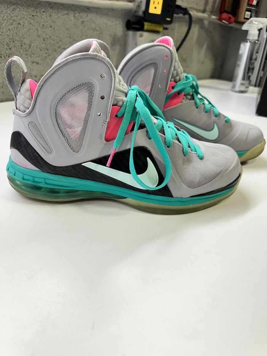 NIKE LEBRON 9 PS ELITE SOUTH BEACH 2012 BASKETBALL GREY 516958 001