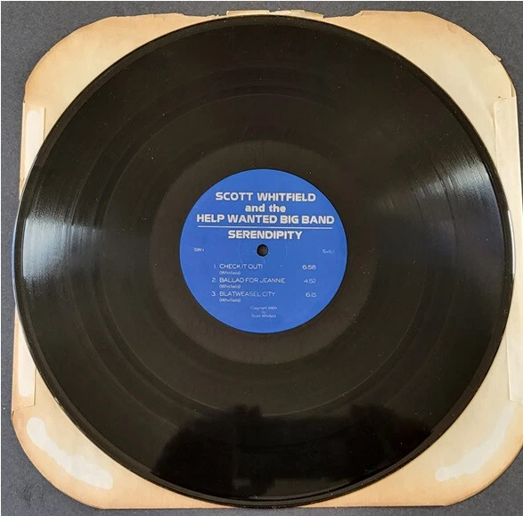 Scott Whitfield and the Help Wanted Big Band Serendipity Jazz LP SW-1 1989 - Image 4 of 4
