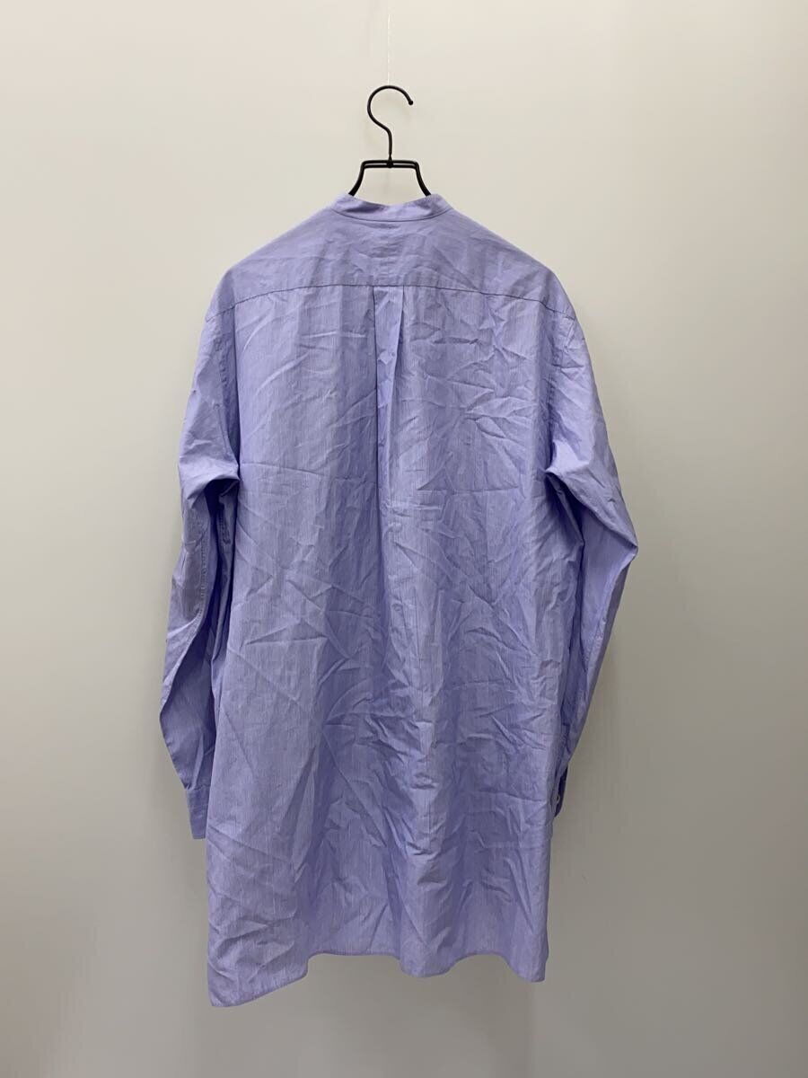 COMOLI SAX STRIPE Band Collar Long Sleeve Shirt 2 Cotton COMOLI SAX STRIPE Band Collar Long Sleeve Shirt 2 Cotton