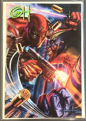  DEADPOOL #1 SIGNED by Greg Horn   1st Cameo of Good Night   2018 NM+ 