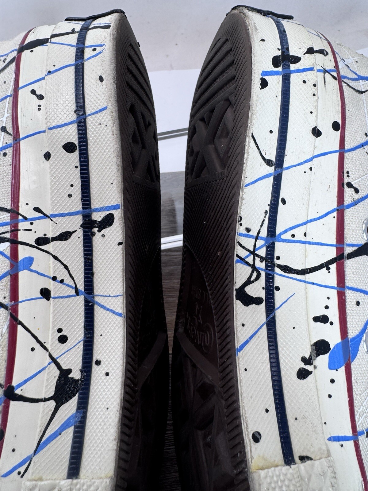 Converse Chuck 70 Hi Paint Splatter Shoes Egret-Digital Blue 170802C M5.5 W7.5 thumbnail 10