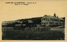Old postcard La Courtine Cannons de 75 Mess et 2me Brigade FRANCE (1050499)