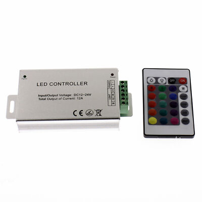 24 Tasten RGB Controller 12A; Fernbedienung LED Streifen Band Stripe 12V 24V