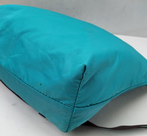 Gabs Turquoise Blue Nylon Zipper Closure Crossbody Shoulder Bag - Made In Italy - Picture 9 of 20