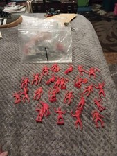 MarxVintage Cowboys Indians 54mm Plastic Action Figures Lot