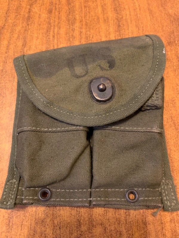 ORIGINAL G.I. KOREAN WAR M1 CARBINE WEB BELT POUCH