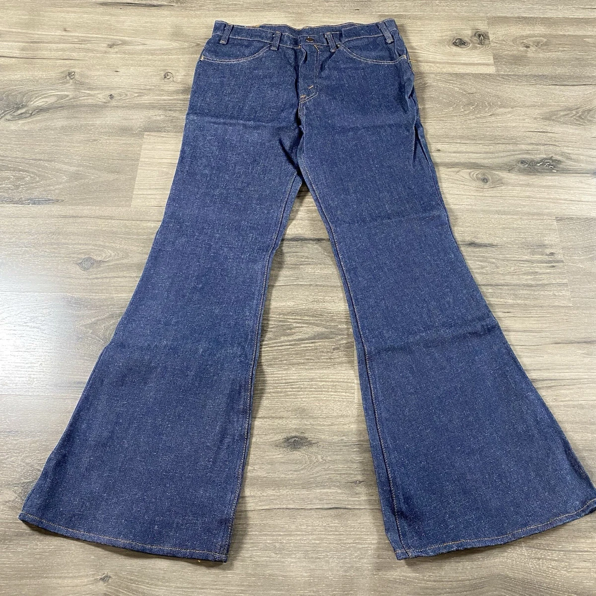 Levi’s 684 Levis 684 Bell Bottom Jeans Mens 31 X 34 Big Bell Orange Tab Zip