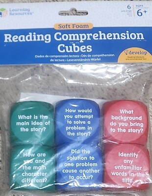 Learning Resources Reading Comprehension Cubes-Soft Foam -6 Pc *New | eBay