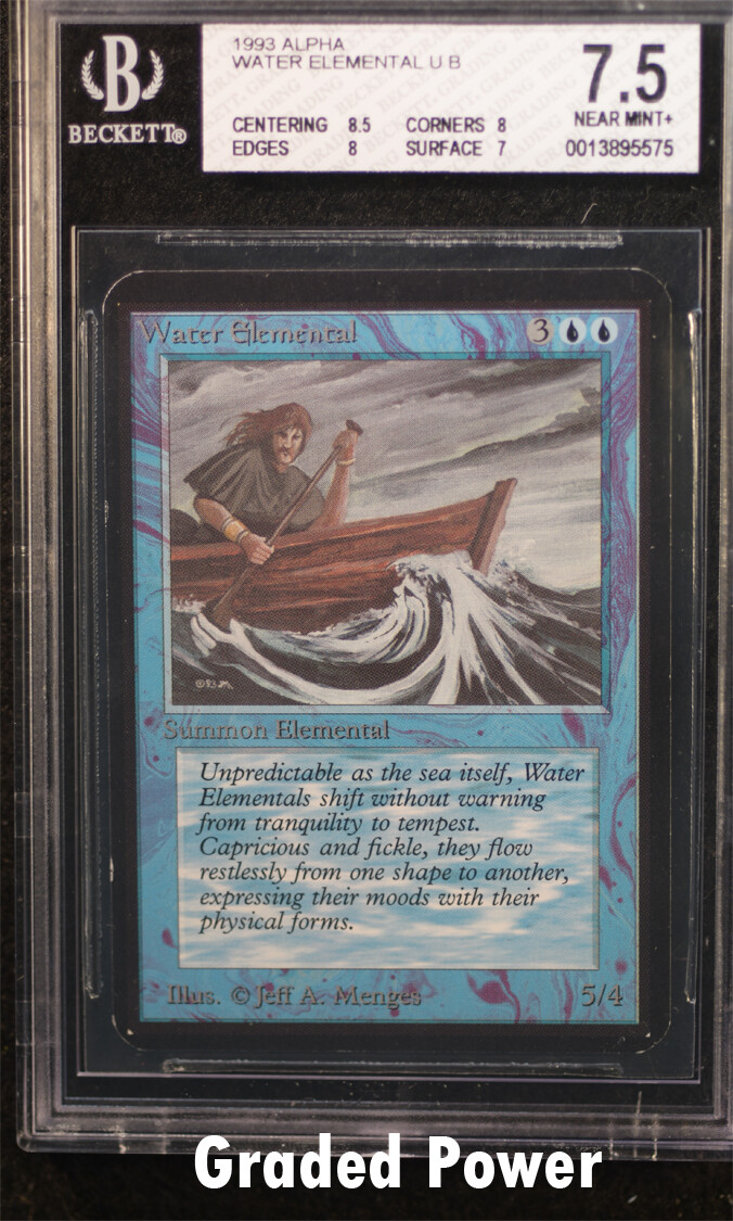 Alpha Water Elemental  BGS 7.5 Magic MTG C2