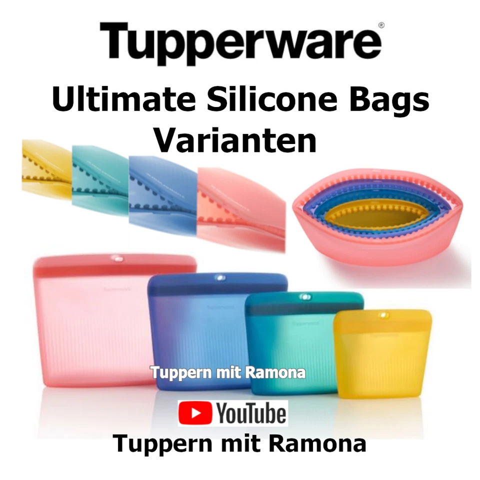 Tupperware Ultimate Silikon Bag Varianten A227, A226, A225, A224 TOP neu/OVP - Bild 2 von 2