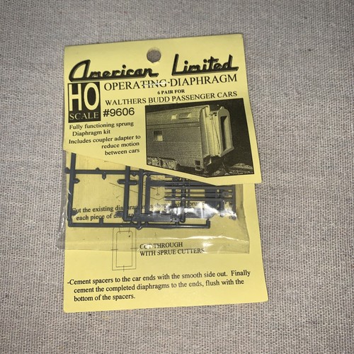 Kit de diafragma operativo unidad Stewart F escala HO limitada American # 9606 | Condition: New