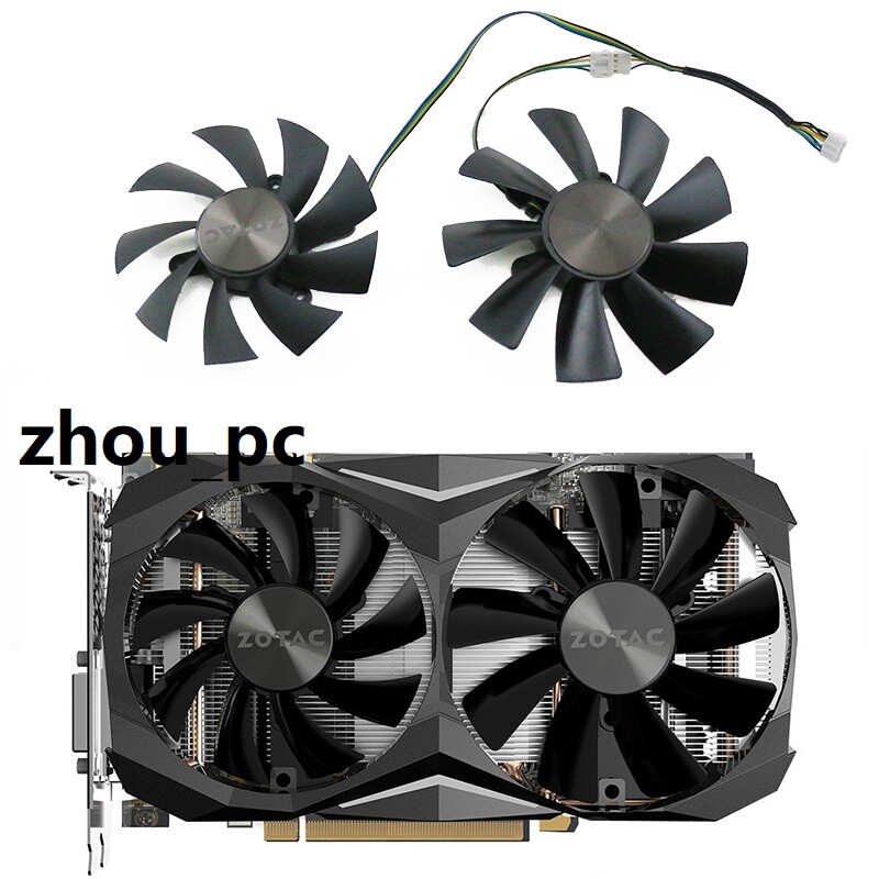 GPU Replacement Cooling Cooler Fan For Zotac GTX 1060 1070ti 1080