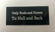 Only Fools & Horses Episode To Hull & Back - Petite plaque gravée pour présentoirs