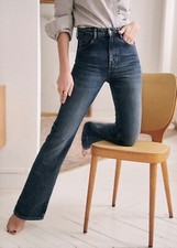 SEZANE SERGE TROUSERS dark blue denim size 42