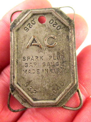 Vintage AC SPARK PLUG GAP GAUGE .020 .025 .032 .040 U.S.A.