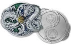 2024 2 Oz .999 Silver Lunar Year Of The Dragon Split Commemorative Rounds x 2