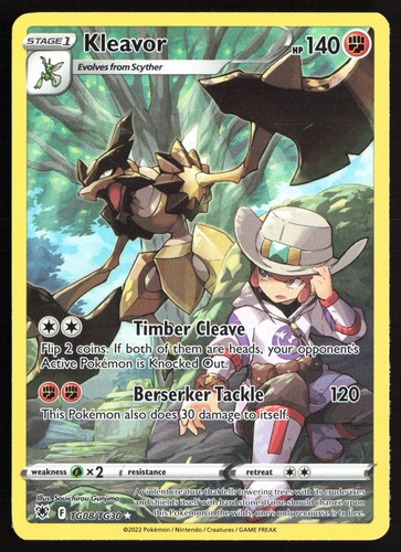 Pokemon Kleavor Holo Astral Radiance Trainer Gallery TG08/TG30 LP