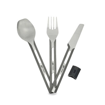 Esbit Outdoor Camping Titanium Cutlery Set (Spoon Knife Fork) ESTC4TI000 Compact
