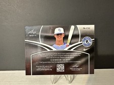 Connor Scott Auto 2017 Leaf Perfect Game 3/12 Worn Patch Jersey Autograph Pgh KC