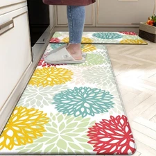 Kitchen Mats Set of 2 Cushioned Anti Fatigue Kitchen Rugs Non Slip Waterproof...