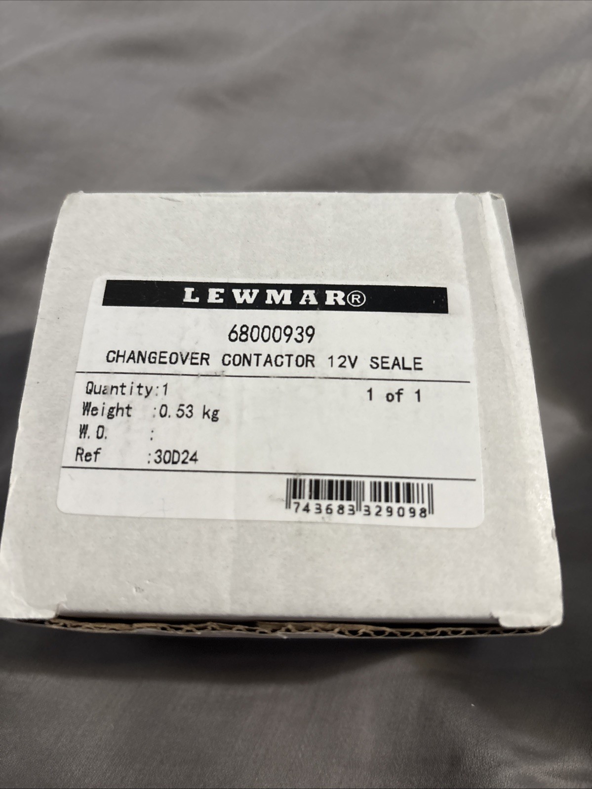 Lewmar 68000939 Windlass Control Solenoid/Changeover Contactor 12V