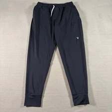 Vuori Joggers Mens Small Black Sunday Performance Zip Pockets Athleisure V416