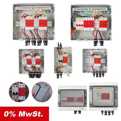 Anschlusskasten Photovoltaik AC DC 1-2-3-strings Überspannungsschutz Solarpanel