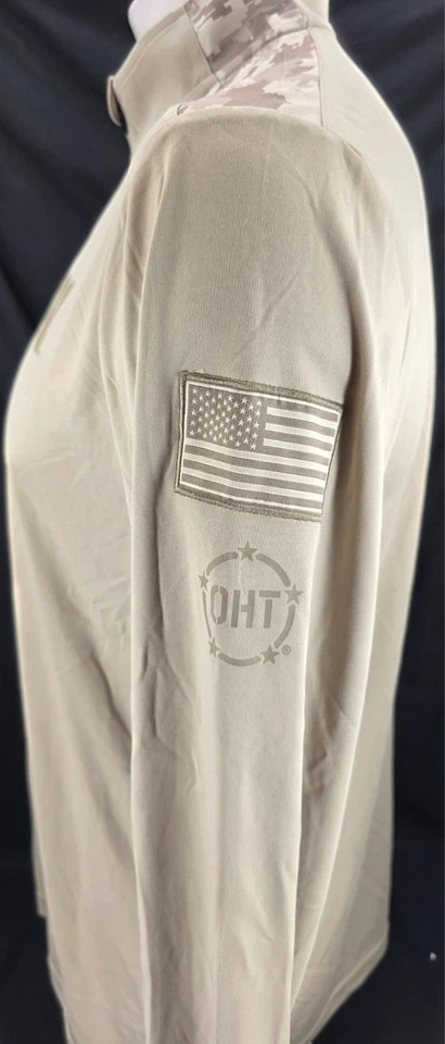 NUEVA Camisa Nebraska Cornhuskers Coliseo OHT Bronceada Camuflada LS 1/4 Cremallera Para Hombre L Foto 2 de 4