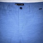 Travis Matthew Shorts Flat Front Mens Size 34 Blue Golf Nylon Blend Chino — photo 4