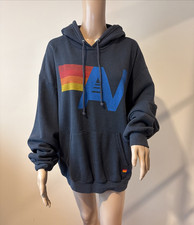 Aviator Nation Logo Relaxed Hoodie Sweatshirt Size M