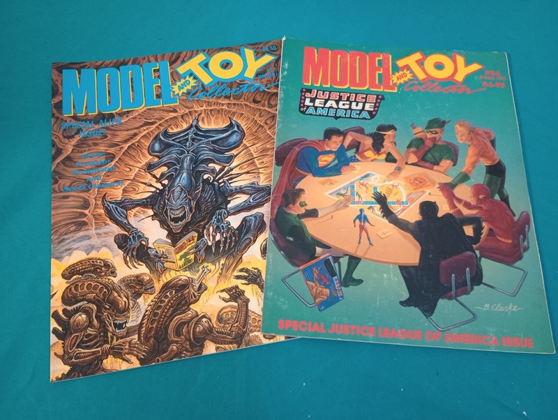 Model And Toy Collector Magazine #17 (Winter 1991) & #24 (Spring 1993) AliensJLA