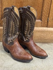 TONY LAMA COGNAC 6532 Vintage Punchy RANCH HAND RODEO DANCE Cowboy Boots 10D