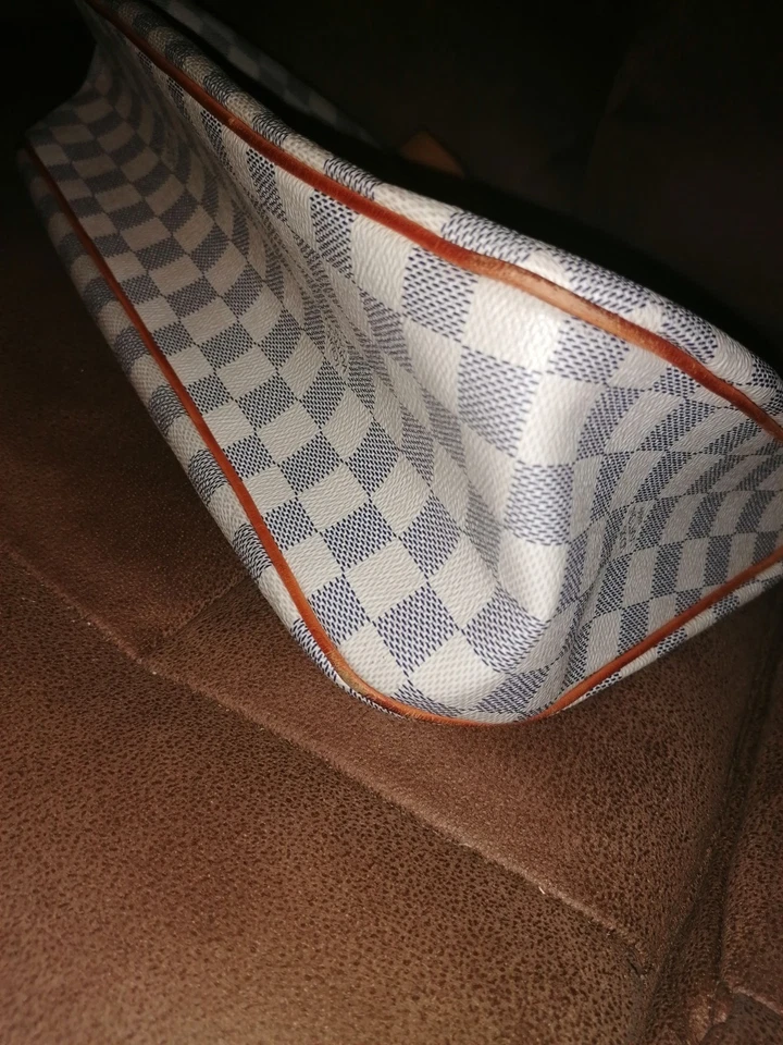 Louis Vuitton Siracusa Schultertasche Weiß Leder - Bild 4 von 4