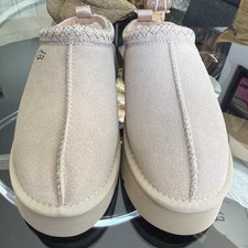 UGG Tasman Women s Beige Suede Slip-On Lined ...