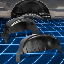 Pair Rear Wheel Well Liners Guard Mud Flaps fits 17-19 Ford F250 F350 Super Duty