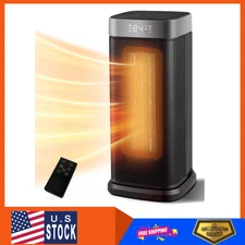 Sunnote 1500W Space Heater,Portable Ceramic Heater with 80° Oscillation&Thermost