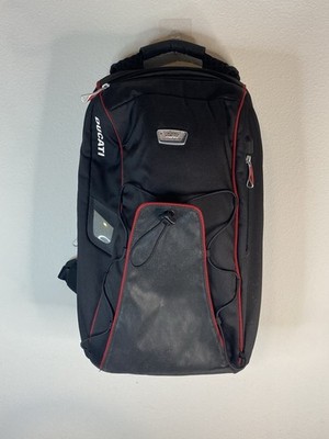 Tumi Ducati Red Black Adjustable Straps Travel Daypack Motorcycle Backpack