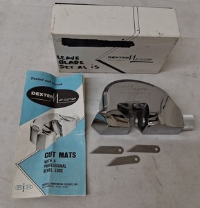 Vintage Dexter Mat Cutter with 3 Spare Blades In Box
