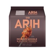 ARIH Modern Noodles, Western-Korean Fusion Soup-Less Noodles, Black Pepper Tteok