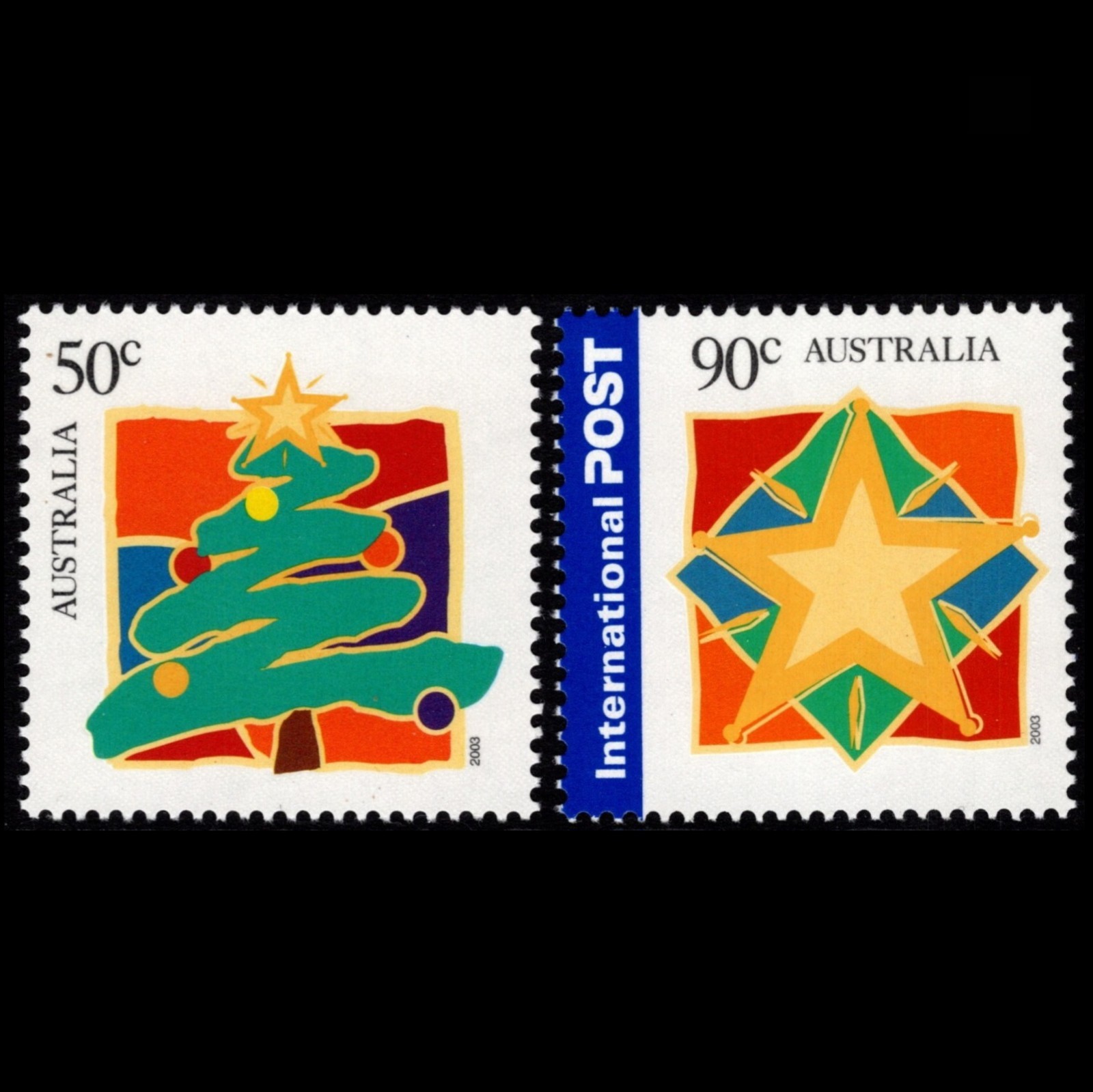 2003 Australia Christmas Peace & Goodwill Complete Set MUH