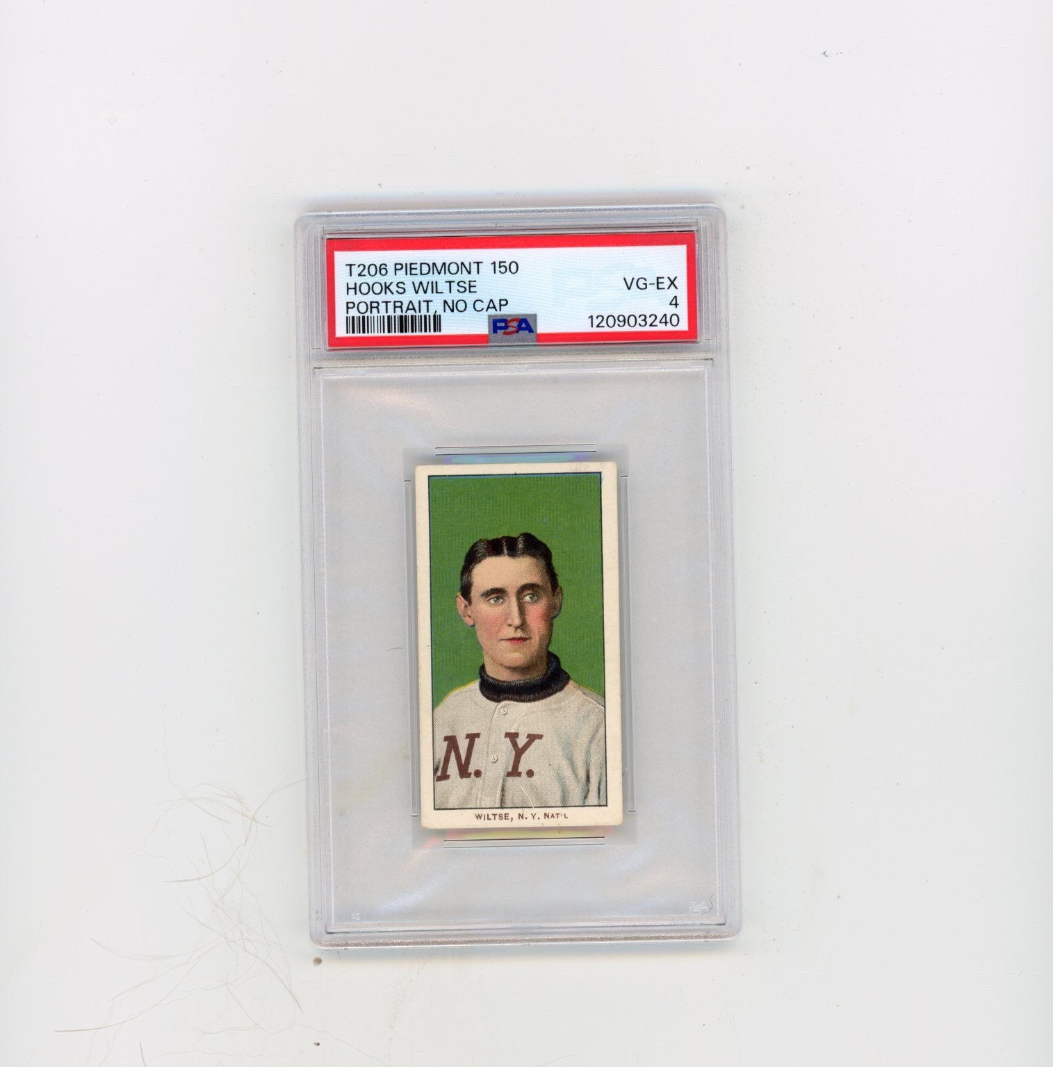 1909-11 T206 PSA 4++ Hooks Wiltse Portrait No Cap Piedmont Series 150 Beautiful