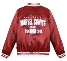 Disney Marvel Comics Est 1939 80th Anniversary Baseball Jacket Youth Size 5-6